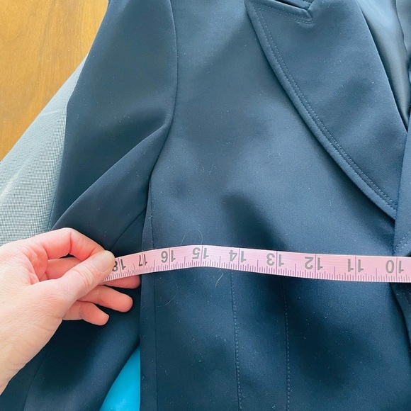 Tahari ASL Navy Blazer Jacket size 8 - Picture 10 of 15